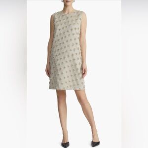 Lafayette 148 New York Clip Dot Jacquard
Sleeveless Shift Dress